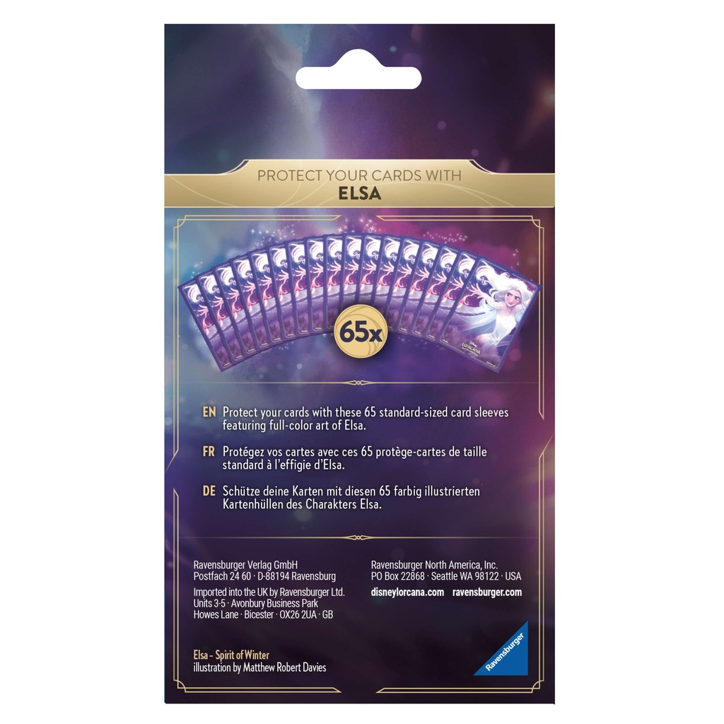 Disney Lorcana : Premier Chapitre - Protèges cartes Elsa (Pack B Set 1) - MLV