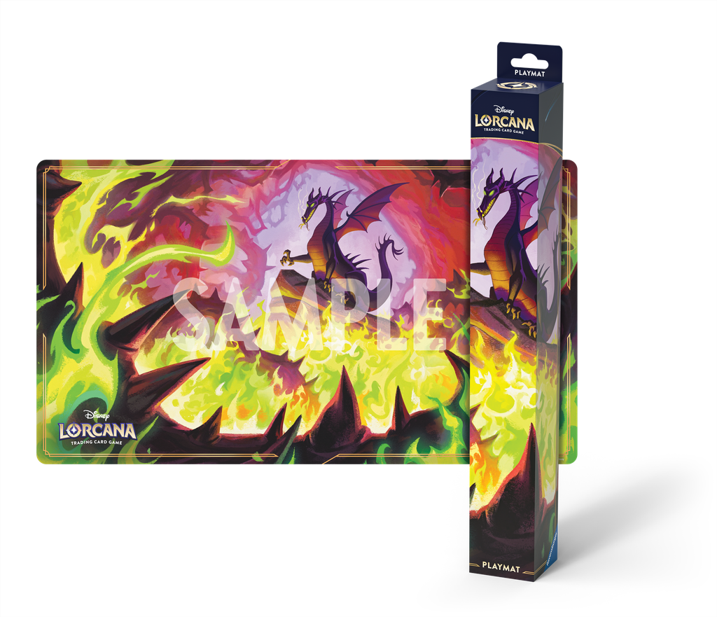 Disney Lorcana: Set 11 - Foil Neoprene Mat A (Dragon Fire) - MLV