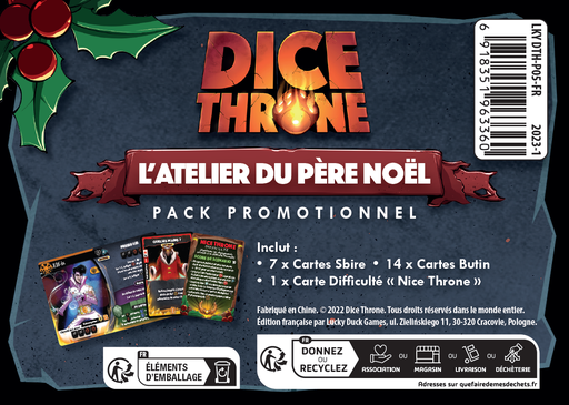 [LKY DTH-P05-FR] Dice Throne - Pere-Noel vs. Krampus : Ext. Atelier du Père-Noël - FR